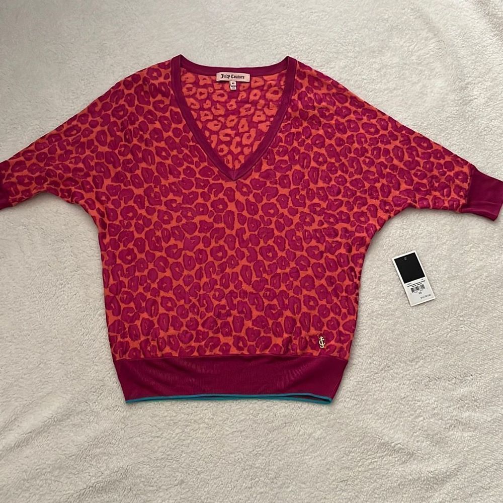 Juicy Couture Leopard Cheetah Sweater